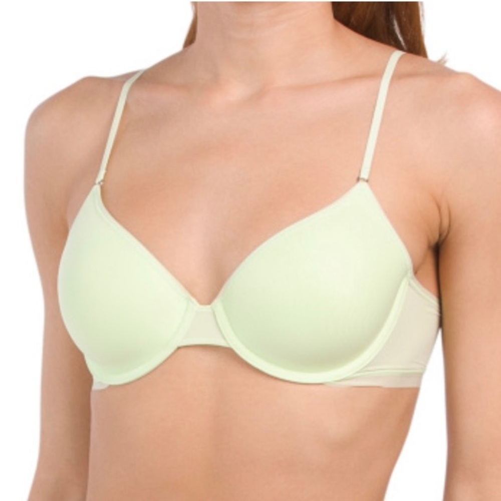 On Gossamer Next to Nothing Micro T-Shirt Underwire Bra- Kiwi